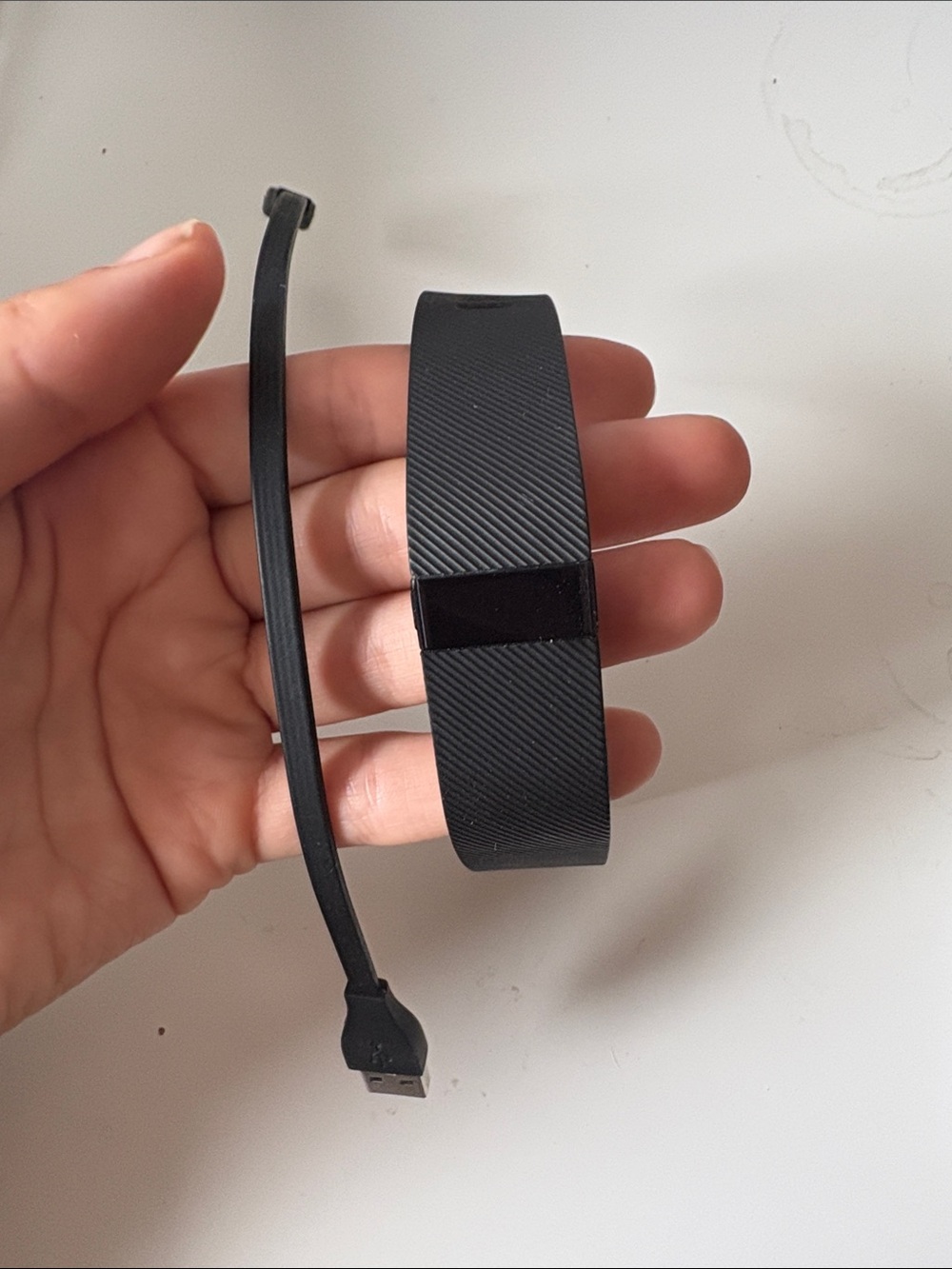 fitbit Black Activity Tracker with USB Charging Cable